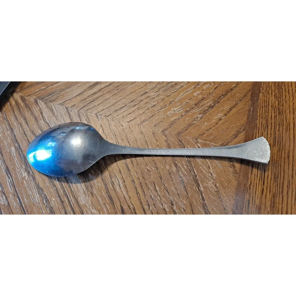 The Cellar‎ Stainless Steel CLF17 Ribbed Fan Table Serving Spoon 8 1/4